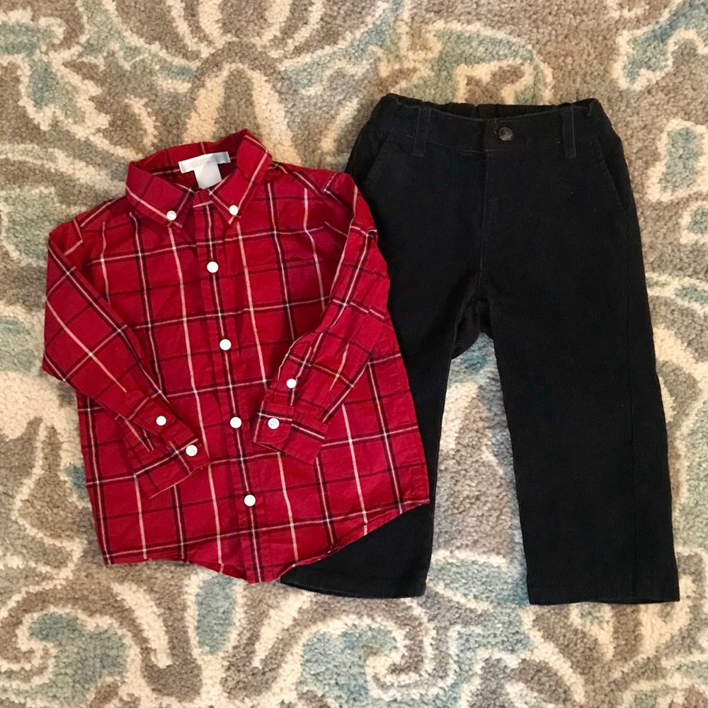 Janie and Jack boy’s outfit. Perfect for Christmas